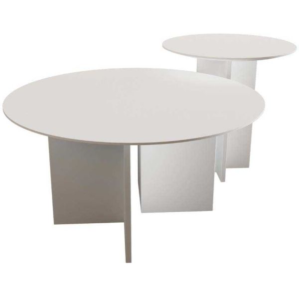 Ensemble de 2 tables en aggloméré Leo