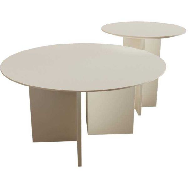 Ensemble de 2 tables en aggloméré Leo