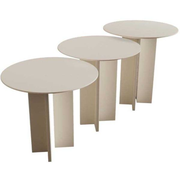 Ensemble de 3 tables d'appoint Leo