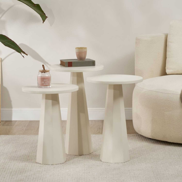 Ensemble de 3 tables d'appoint Lilyum - 6