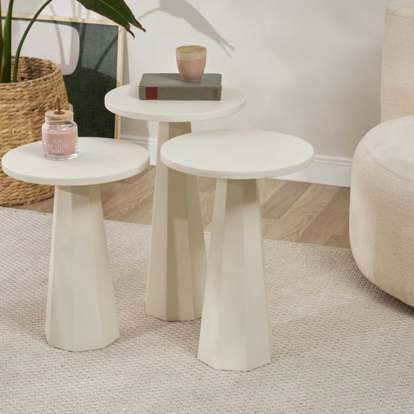 Ensemble de 3 tables d'appoint Lilyum - 8