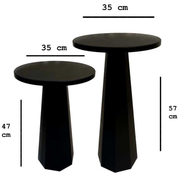Ensemble de 2 tables d'appoint Lilyum - ASI-1989
