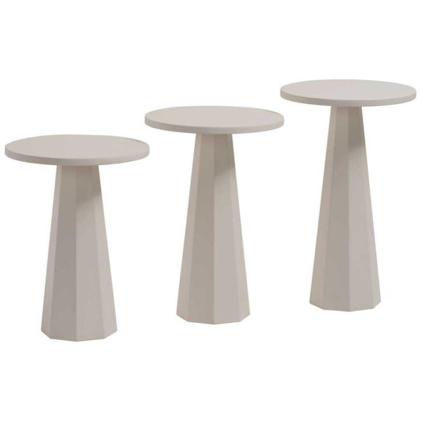 Ensemble de 3 tables d'appoint Lilyum - 169