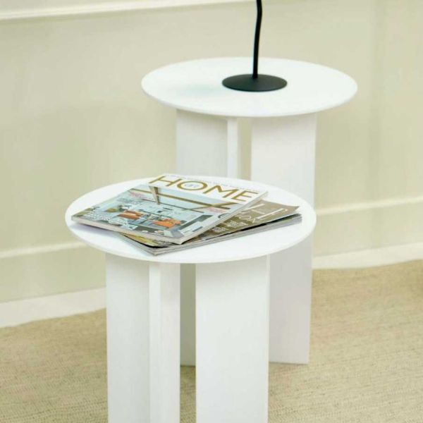 Ensemble de 2 tables d'appoint en aggloméré Leo - HANAH HOME