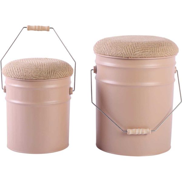 Ensemble de 2 tabourets Buckets