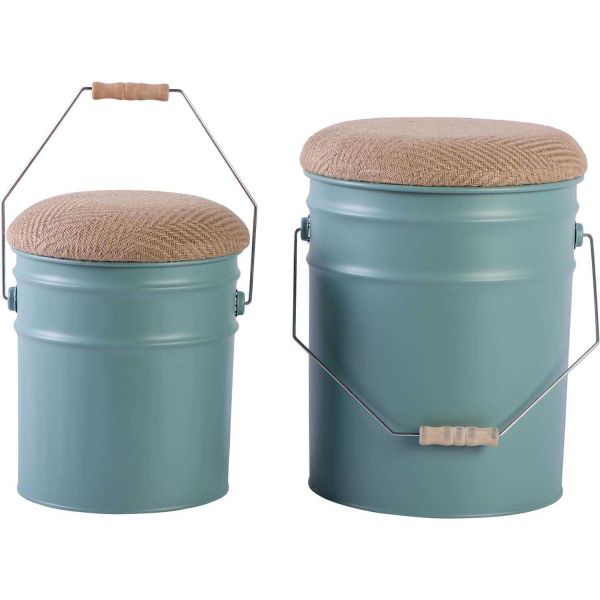 Ensemble de 2 tabourets Buckets