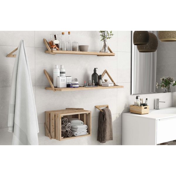 Equerre triangle en pin brut - 7,92
