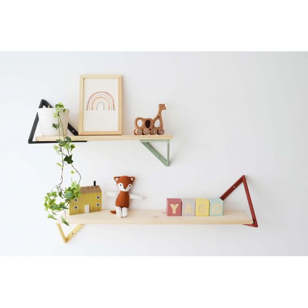 Equerre triangle en pin brut - 7,92
