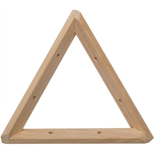 Equerre triangle en pin brut