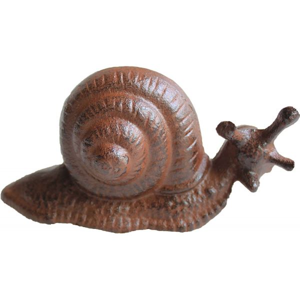 Escargot décoratif en fonte 16 cm