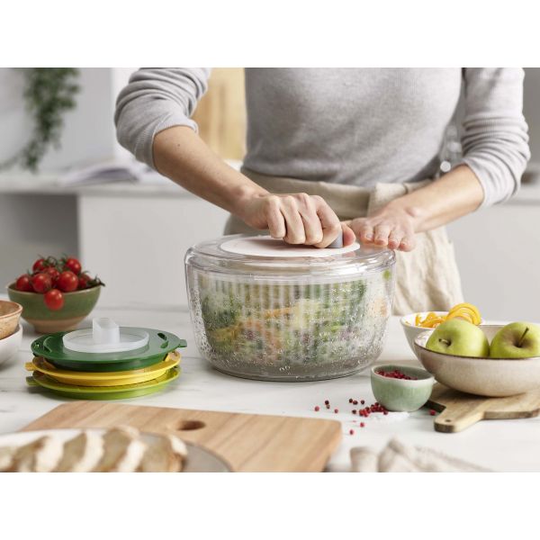 Essoreuse à Salade En Acier Inoxydable - Grand Lave-laitue Rapide