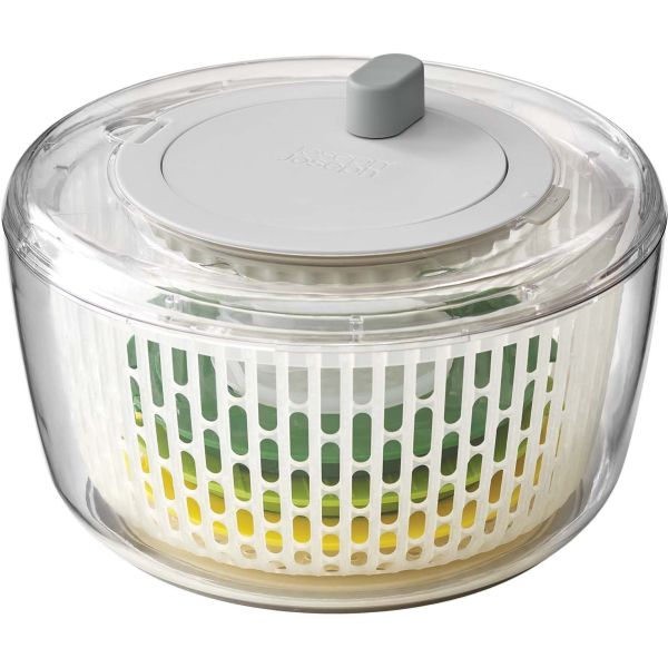 Essoreuse à salade blanche manuelle en plastique – CUISAMIX