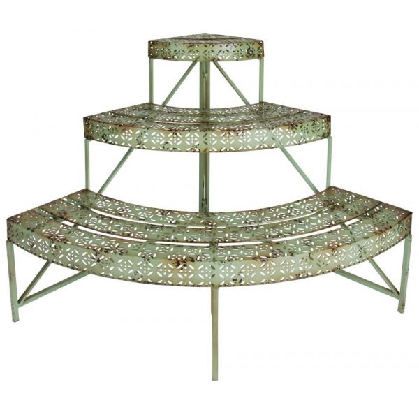 Etagère à plantes d'angle industrielle