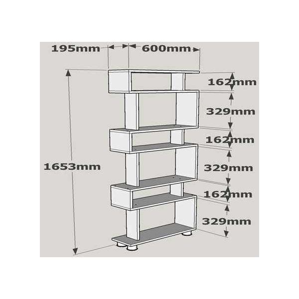 Etagère en aggloméré Blok - ASI-0365