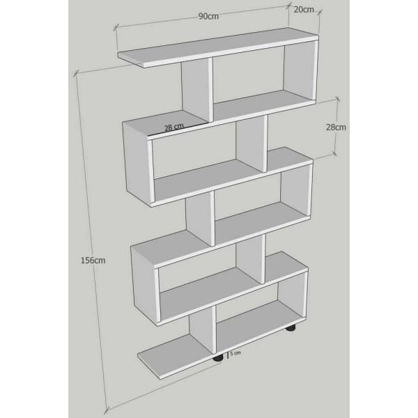 Etagère en aggloméré Elif - ASI-0752