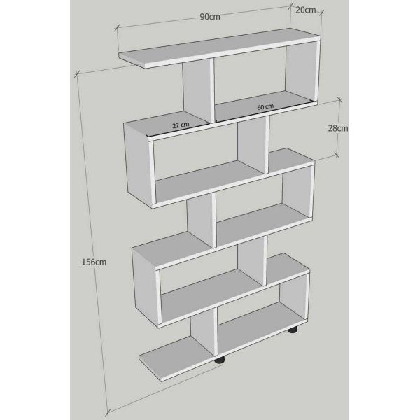 Etagère en aggloméré Elif - ASI-0753