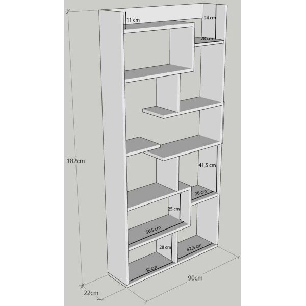 Etagère en aggloméré Kuttap - ASI-0465