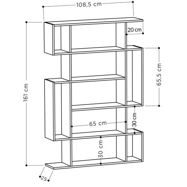 Etagère en aggloméré Mito - ASI-0404