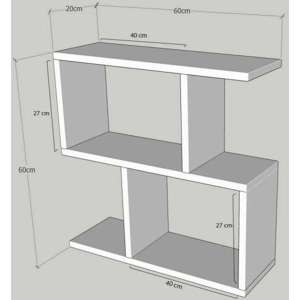 Etagère en aggloméré effet marbre Life - ASI-0768