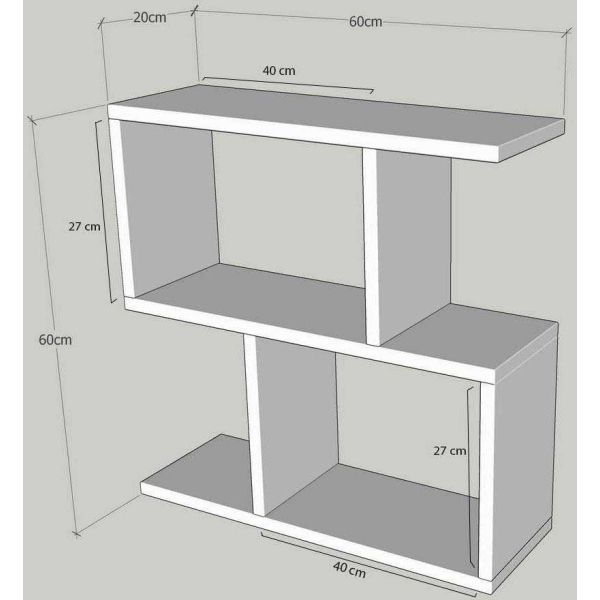 Etagère en aggloméré effet marbre Life - ASI-0769