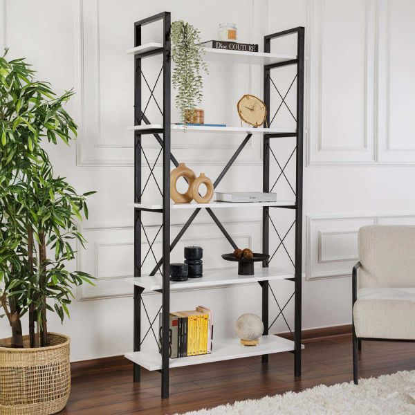 Etagère en aggloméré et métal Elysian - HANAH HOME