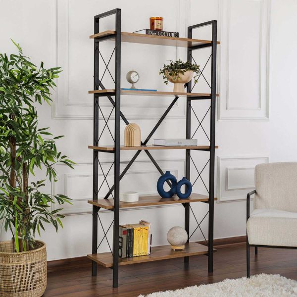 Etagère en aggloméré et métal Elysian - HANAH HOME