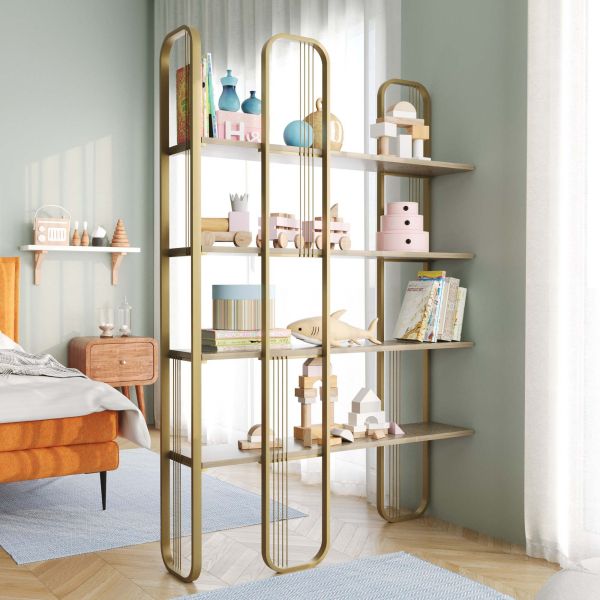 Etagère en aggloméré et métal Sierra - HANAH HOME