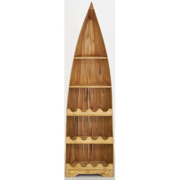 Étagère en acajou Barque - AUB-6512