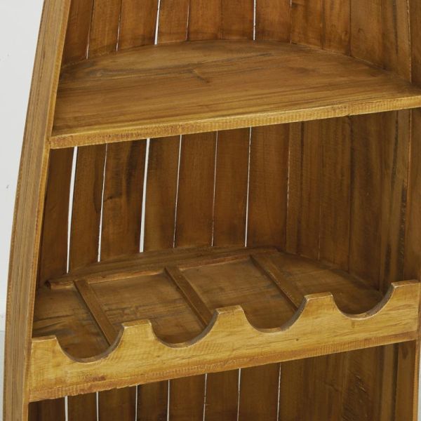 Étagère en acajou Barque - 5