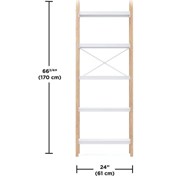 Étagère blanc et naturel Bellwood - UMB-0609