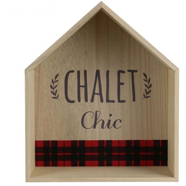 Etagère en bois maison chalet chic 30 cm - THE HOME DECO FACTORY