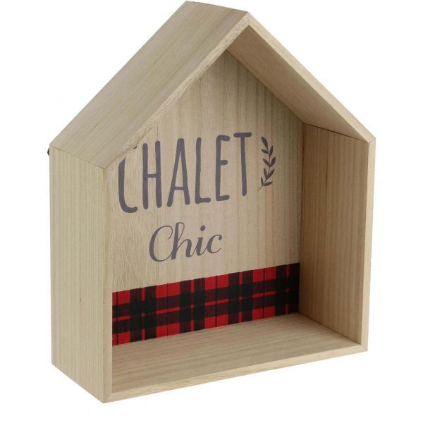 Etagère en bois maison chalet chic 30 cm