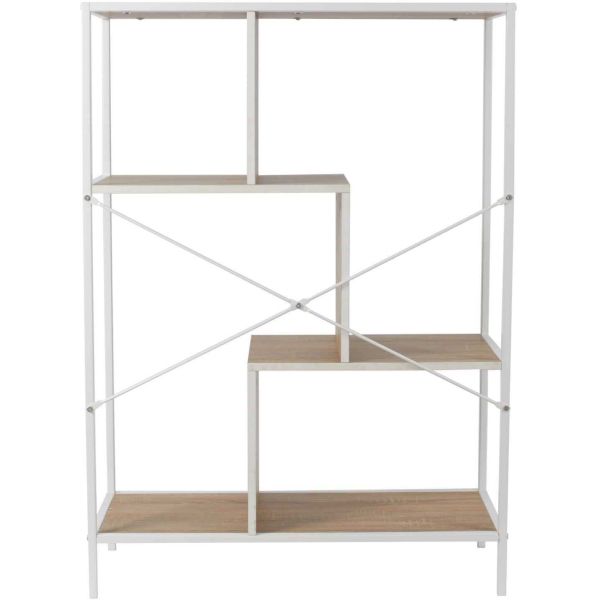 Etagère en bois et métal blanc Edison - 79,90