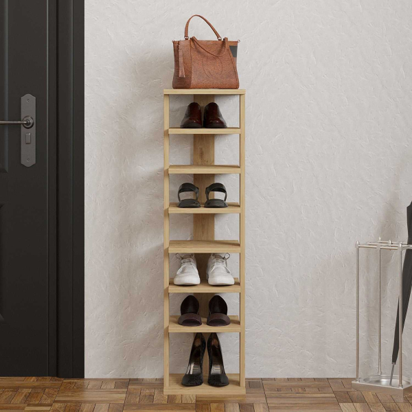 Etagère à chaussures en aggloméré Ayka - 6