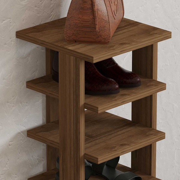 Etagère à chaussures en aggloméré Ayka - 5