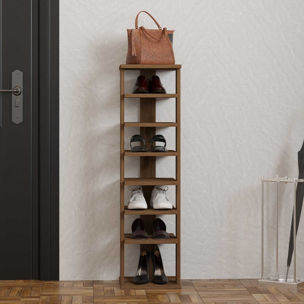 Etagère à chaussures en aggloméré Ayka - 6