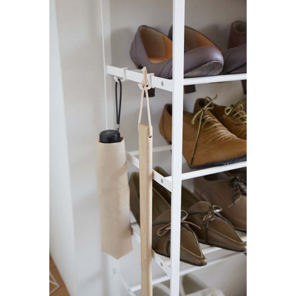 Etagère à chaussures en métal et bois Tower - 6