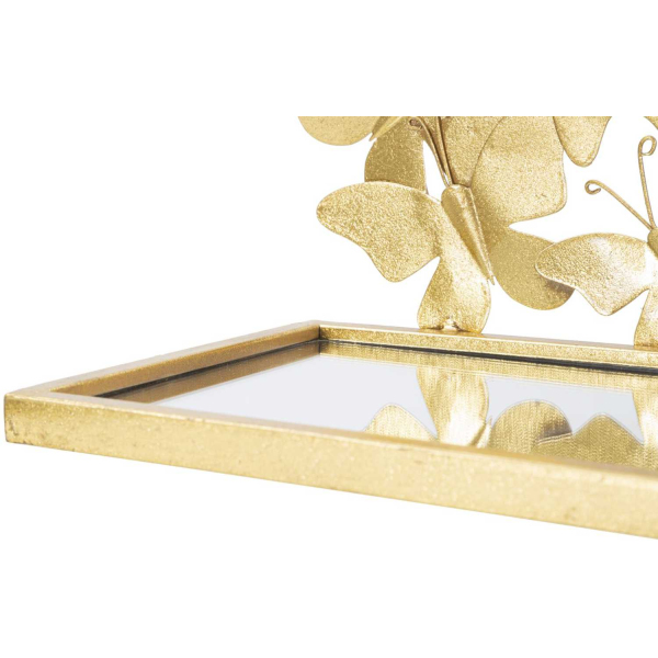 Etagère chevet en métal doré Butterfly 43 x 19.2 x 16.5 cm (Lot de 2) - 7
