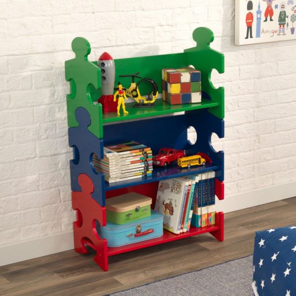 Etagère enfant en bois Puzzle - KID-0344