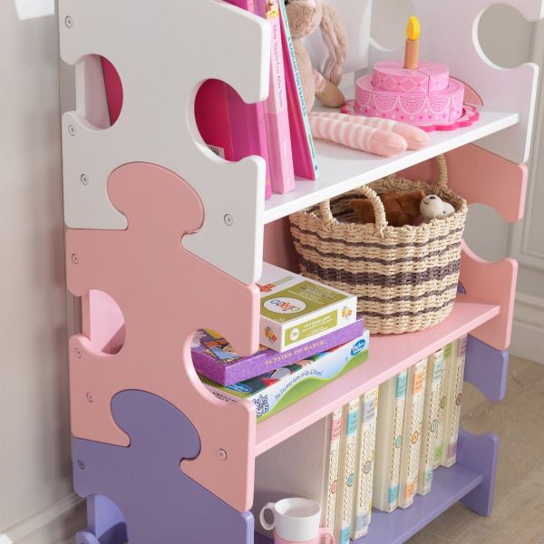 Etagère enfant en bois Puzzle - KID-0345