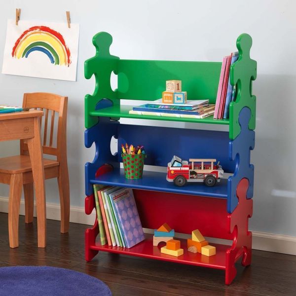 Etagère enfant en bois Puzzle - 6