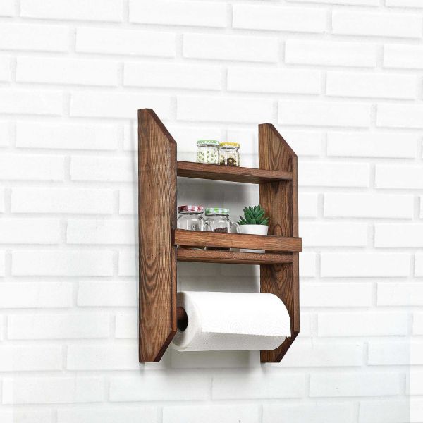 Etagère à épices avec dérouleur essuie tout - HANAH HOME