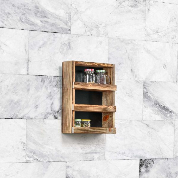 Etagère à épices en pin - HANAH HOME
