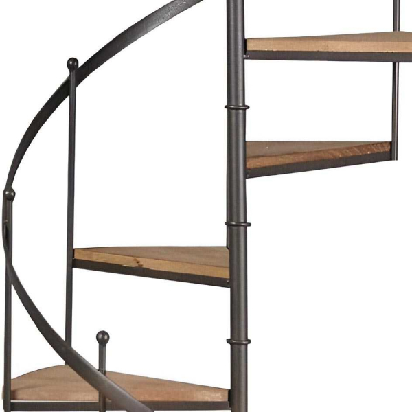 Étagère escalier en bois et métal - AUB-3923