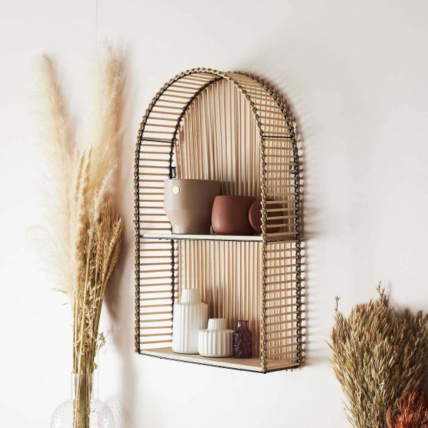 Etagère fenêtre en métal et MDF Java - THE HOME DECO FACTORY