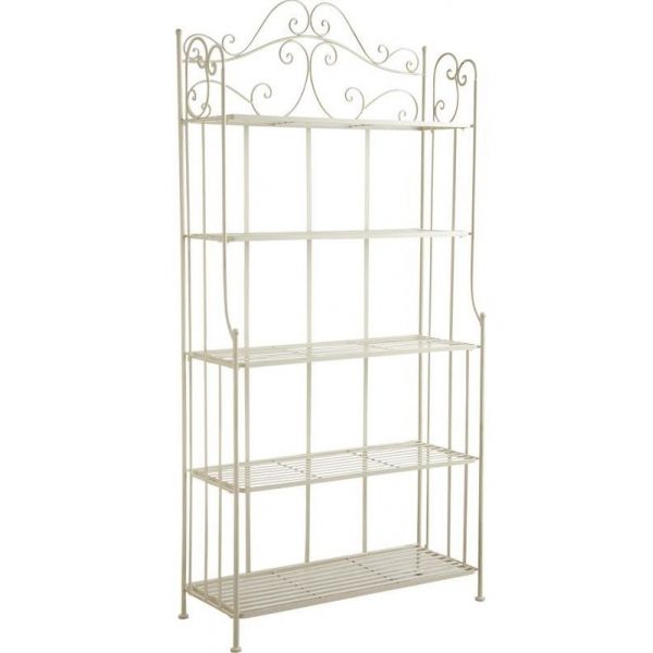 Etagere En Fer Forge Creme 5 Tablettes 5 Tablettes