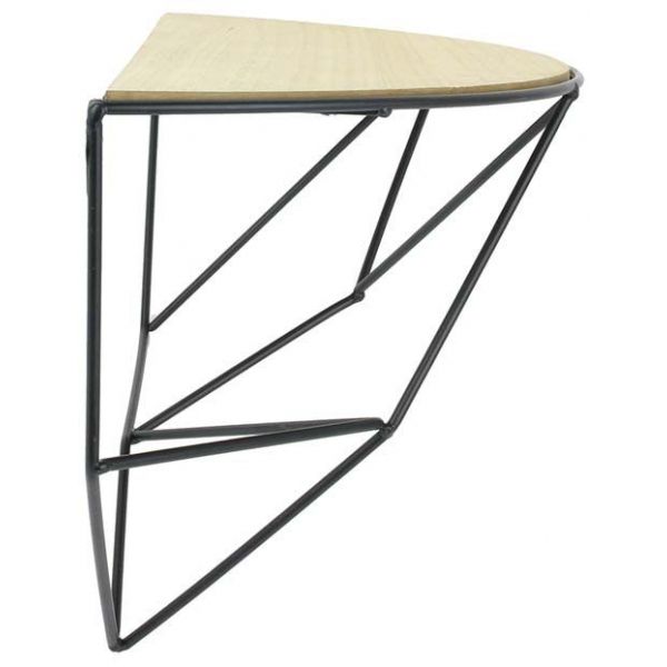 Etagère forme filaire plateau en bois 43 cm - CMP-0958