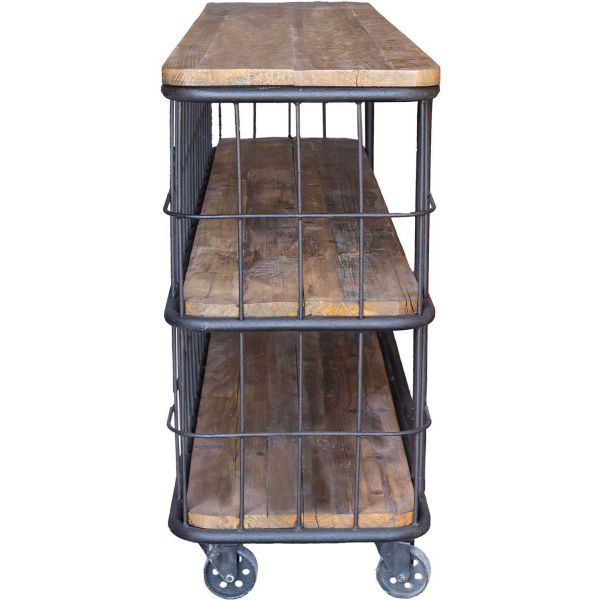 Etagère industrielle sur roulettes 3 plateaux - ANTIC LINE CRéATIONS