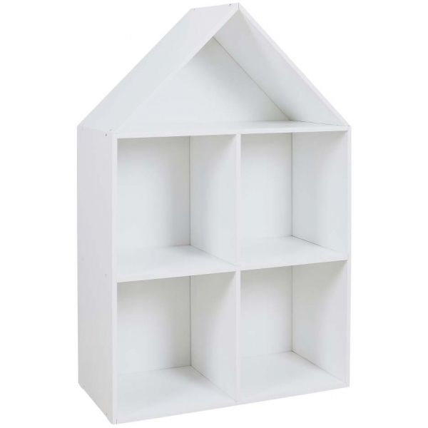 Etagère maison en bois 4 cases Paul