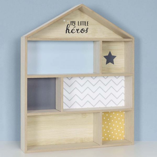 Etagère maison en bois My little héros - THE HOME DECO KIDS